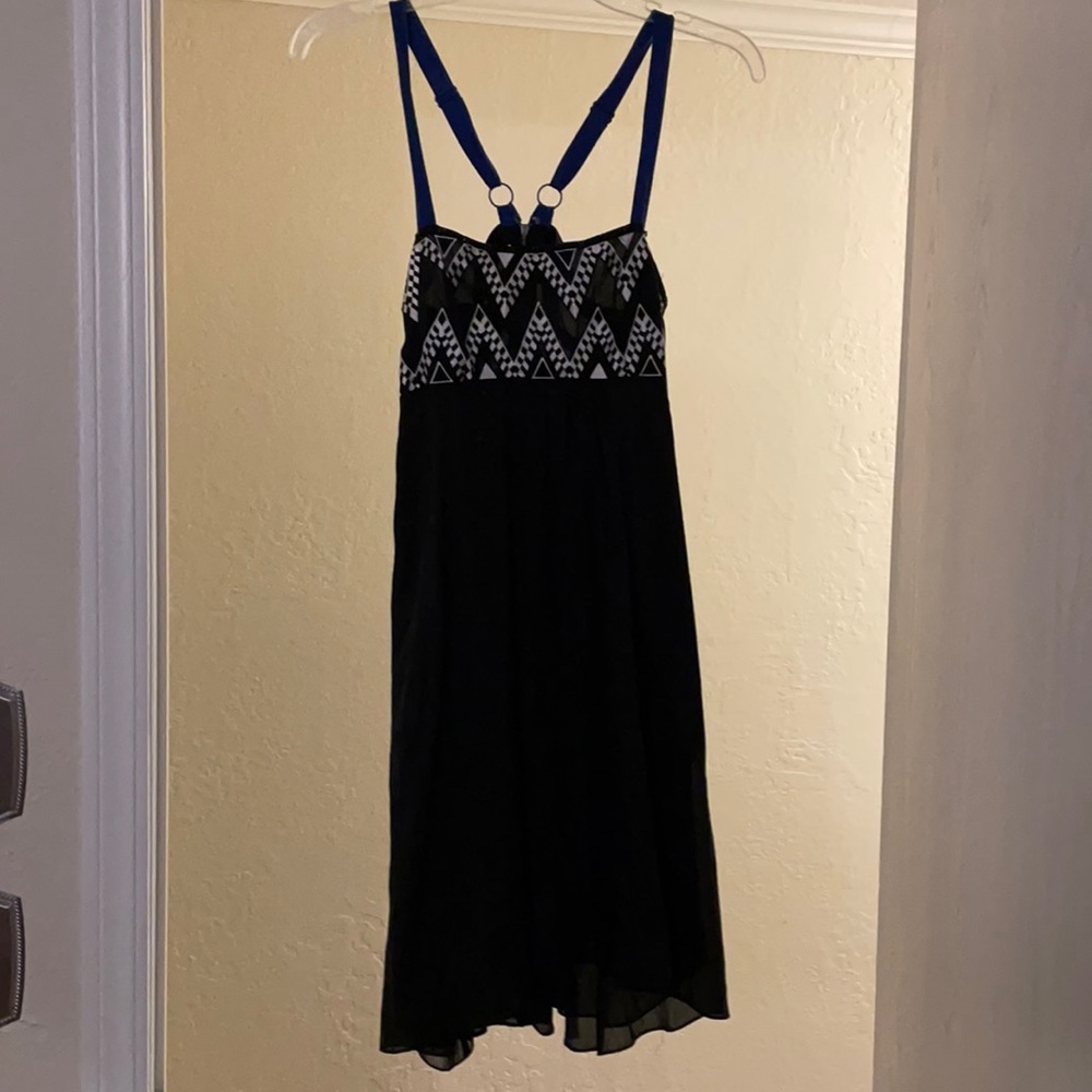 Size 0 Anthropologie black cutout dress
